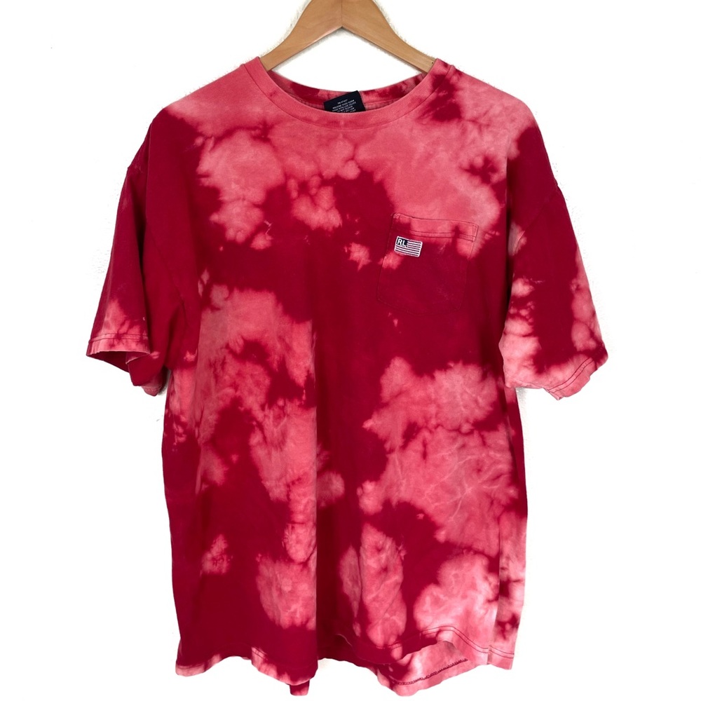 Custom bleached  Ralph Lauren Vintage pocket tee